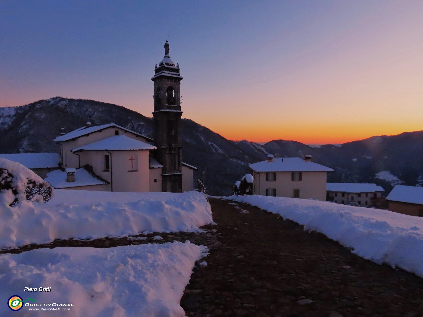 58 Mi son goduto un bel tramonto, rientro a casa.JPG